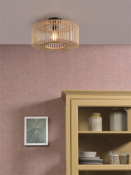 GOOD&MOJO :: Lampa sufitowa / plafon Bromo brązowa śr. 60 cm rozm. L