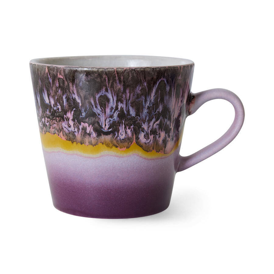 HKliving :: Kubek ceramiczny do cappuccino 70s blast wielokolorowy