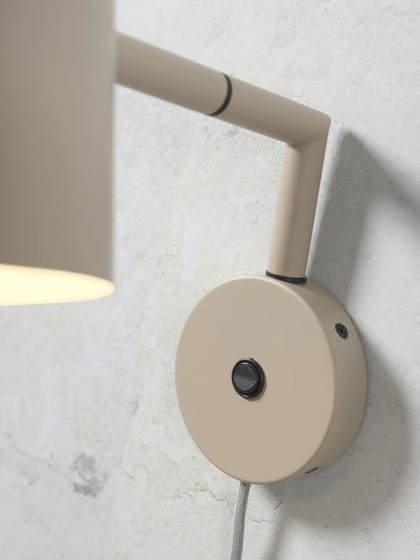It's About RoMi :: Lampa ścienna metalowa Marseille beżowa