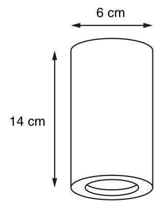 Kaspa :: Lampa natynkowa Barlo 13 IP44 śr. 6 cm czarna