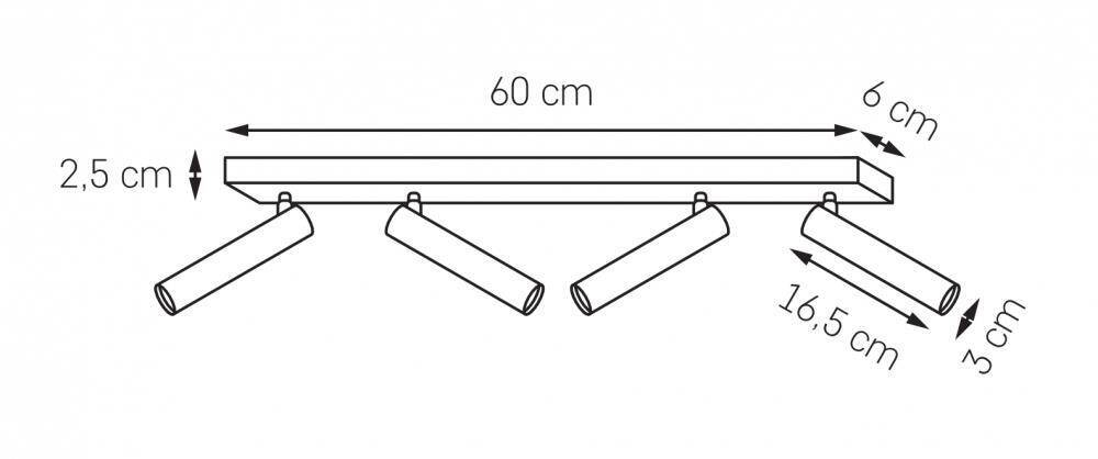 Kaspa :: Listwa Roll 4 New czarna szer. 60 cm