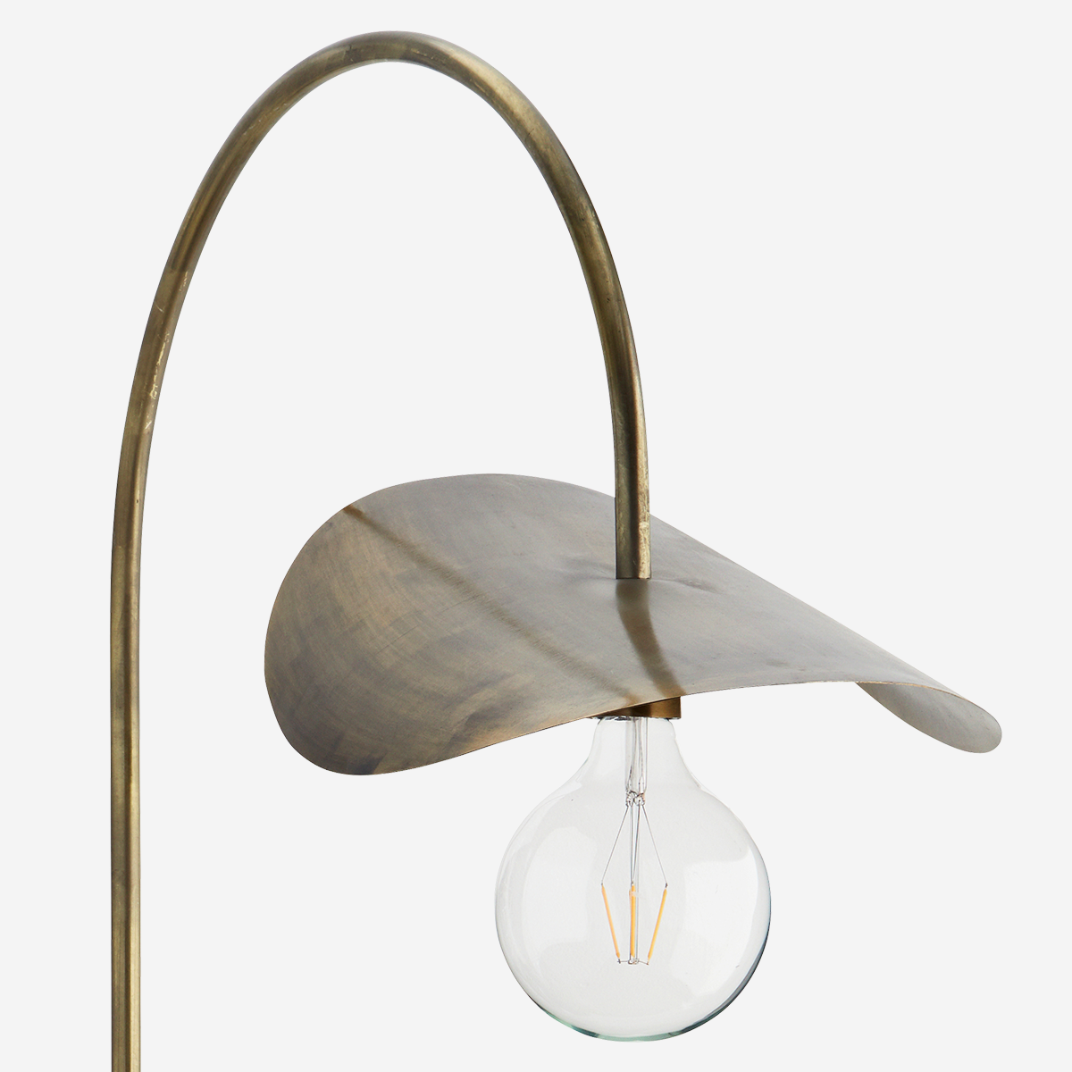 Madam Stoltz :: Lampa ścienna / kinkiet mosiężna wys. 103 cm