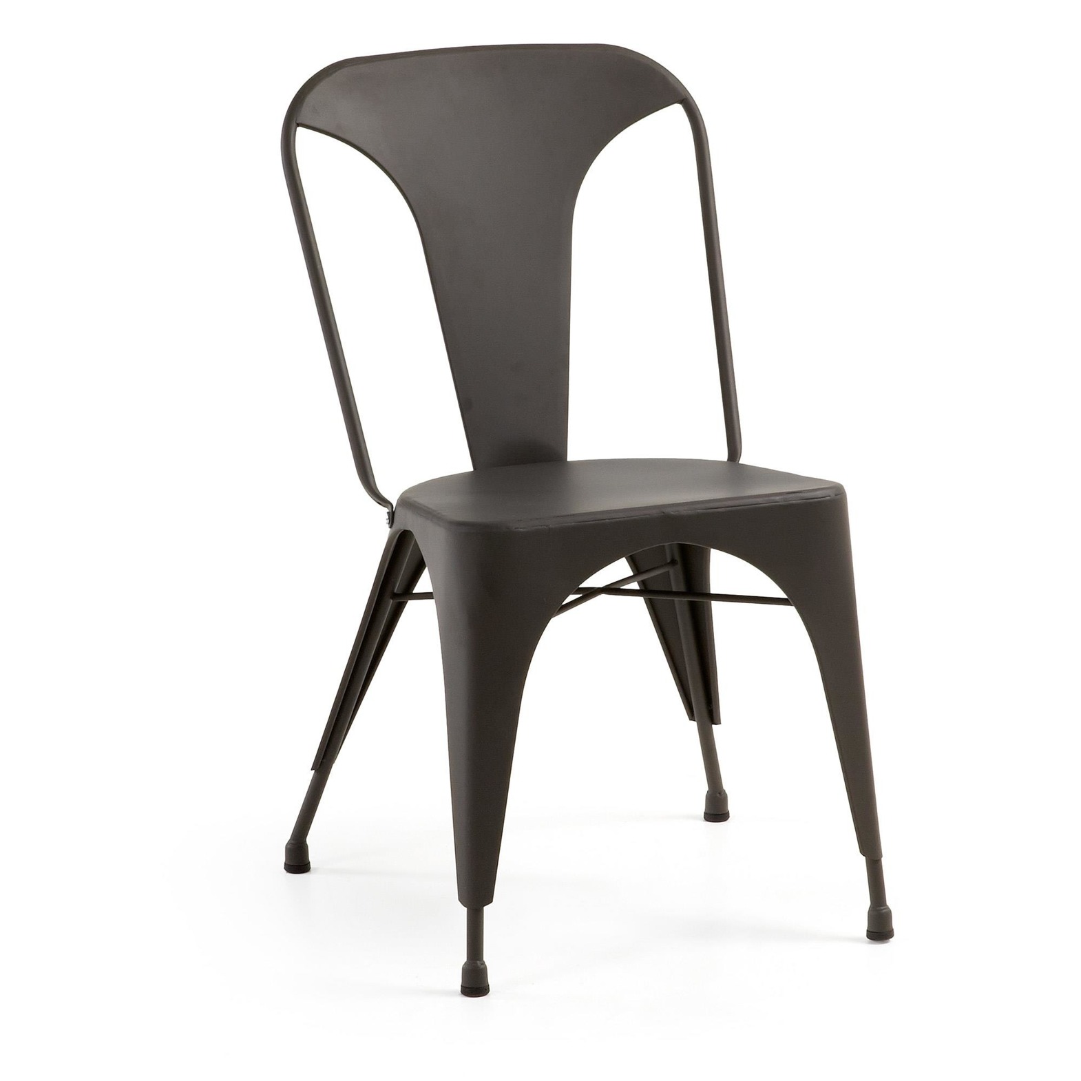 Metalowe krzesło Malibu czarne