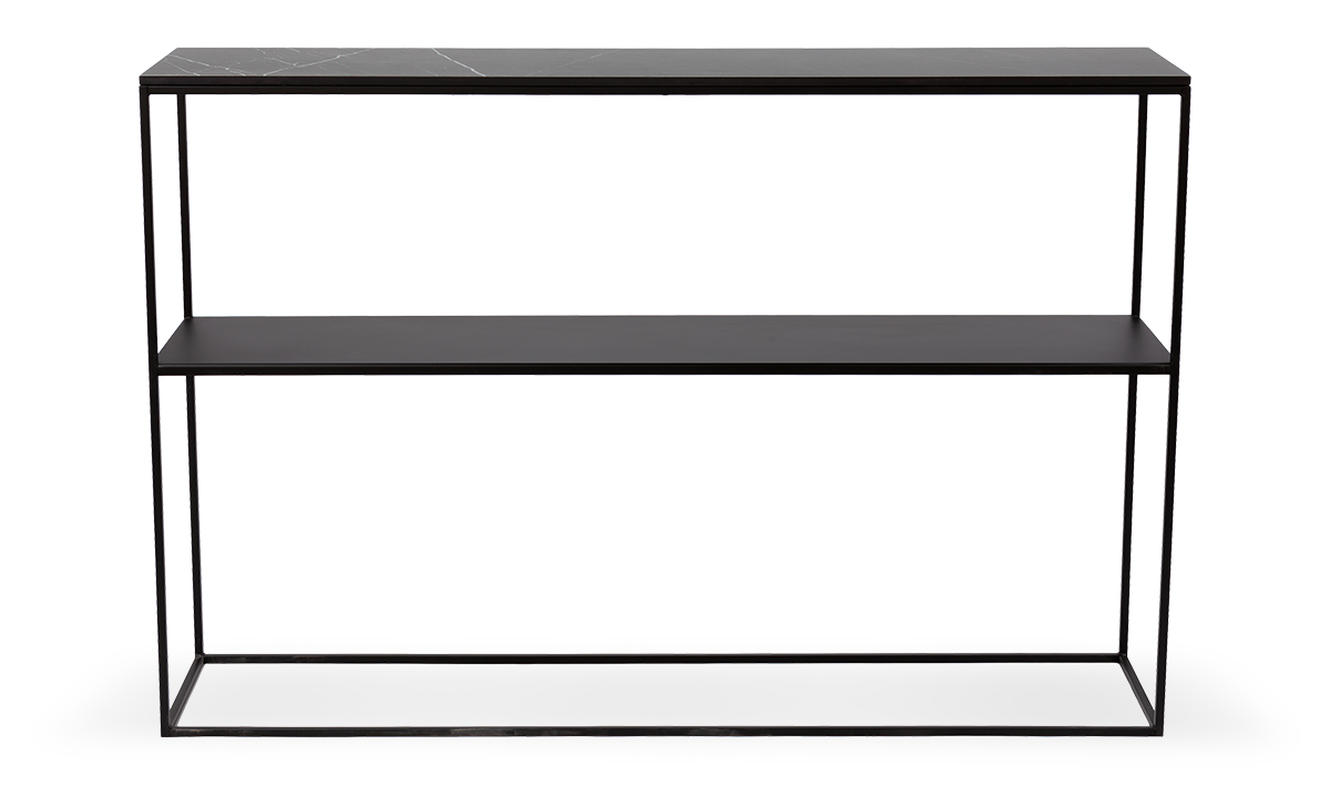 Nordifra :: Konsola Stam czarna z imitacją marmuru szer. 115 cm