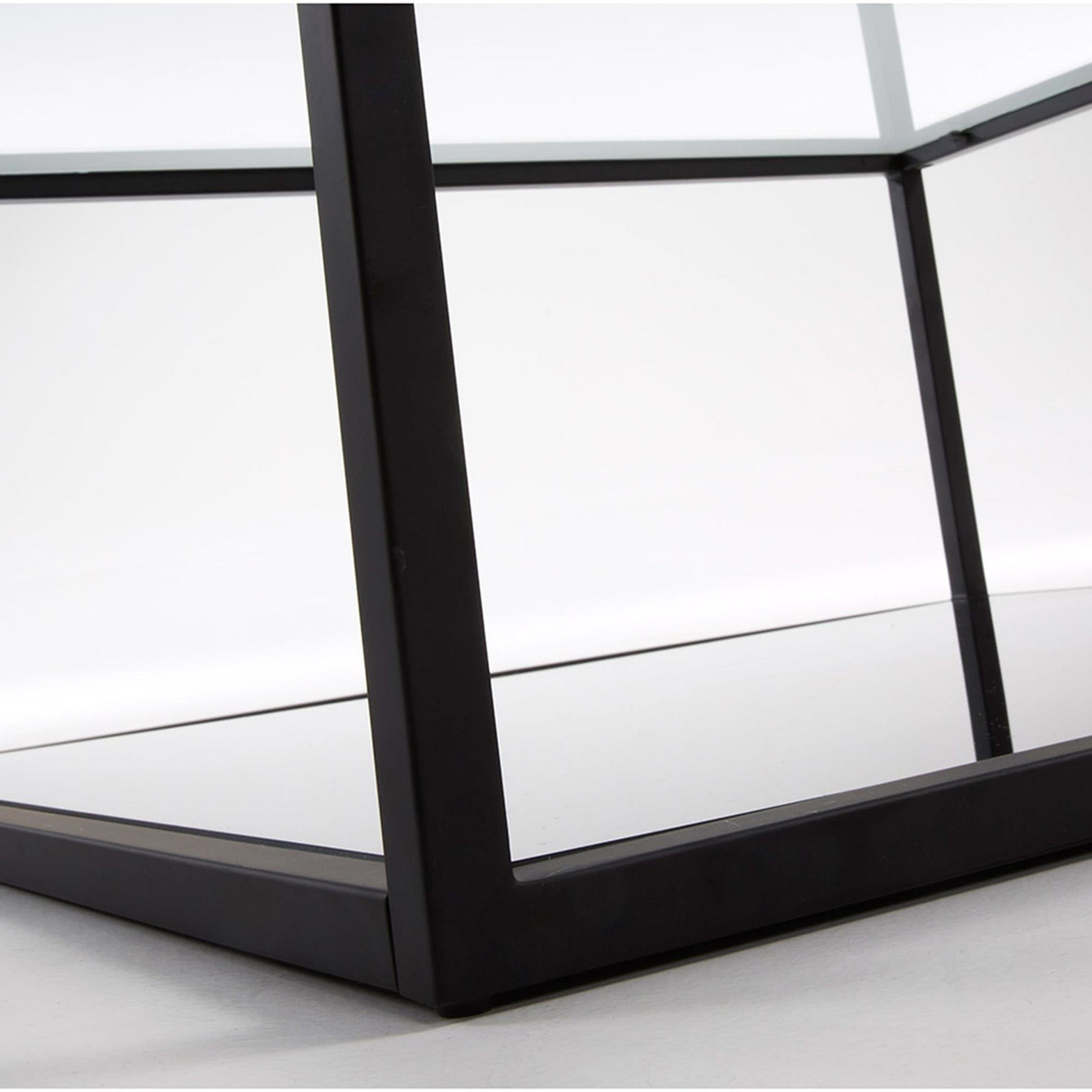 Szklany stolik Palomar 80x80 cm czarny