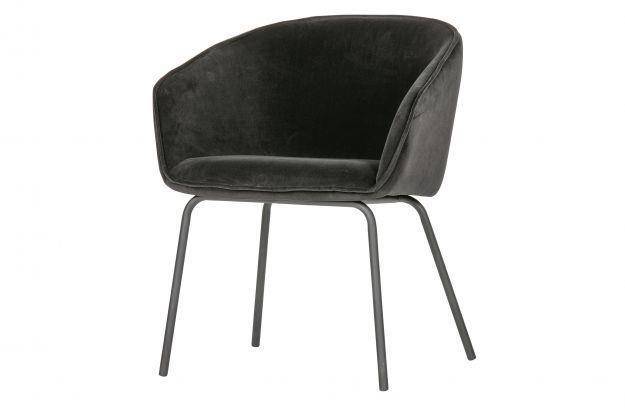 Woood :: Krzesło Sien velvet czarne szer. 63 cm
