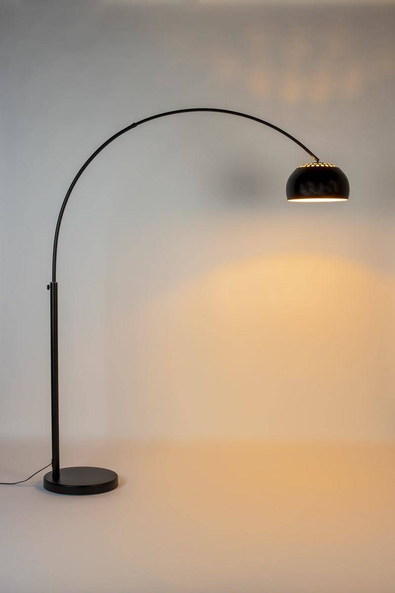 Zuiver :: Lampa podłogowa Metal Bow czarna wys. 190/205 cm