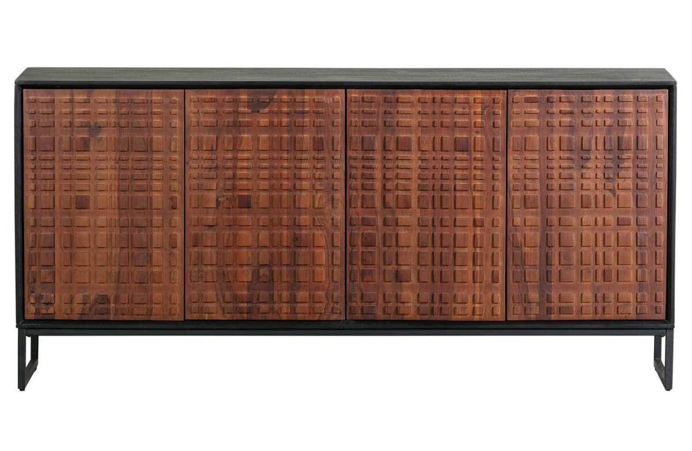 Be Pure :: Kredens Nuts z drewna sheesam orzechowo-czarna szer. 170 cm