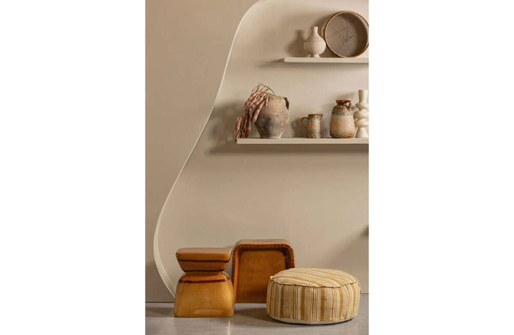 Be Pure :: Stolik Terra ceramiczny wys. 45 cm pomarańczowy