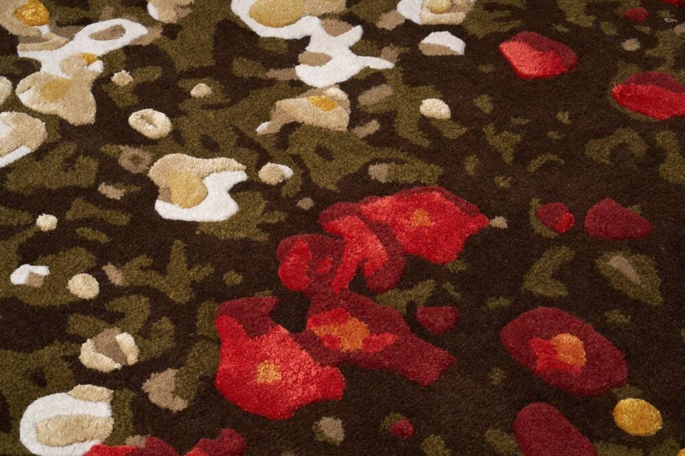 Carpet Decor :: Dywan Spring Flowers brązowy ręcznie wykonany