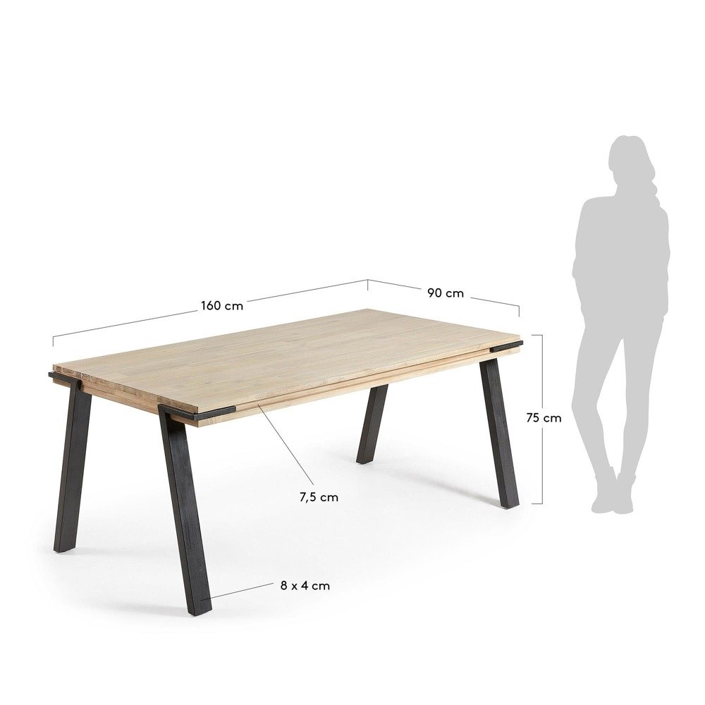 Drewniany stół Disset 95x160 cm