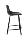 Dutchbone :: Krzesło barowe / hoker Franky czarny wys. 91 cm