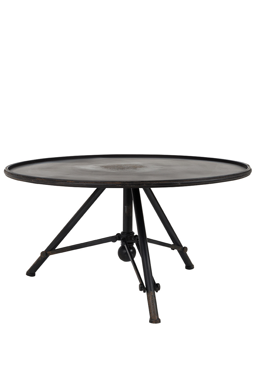 Dutchbone :: Stolik metalowy Brok czarny śr. 78 cm