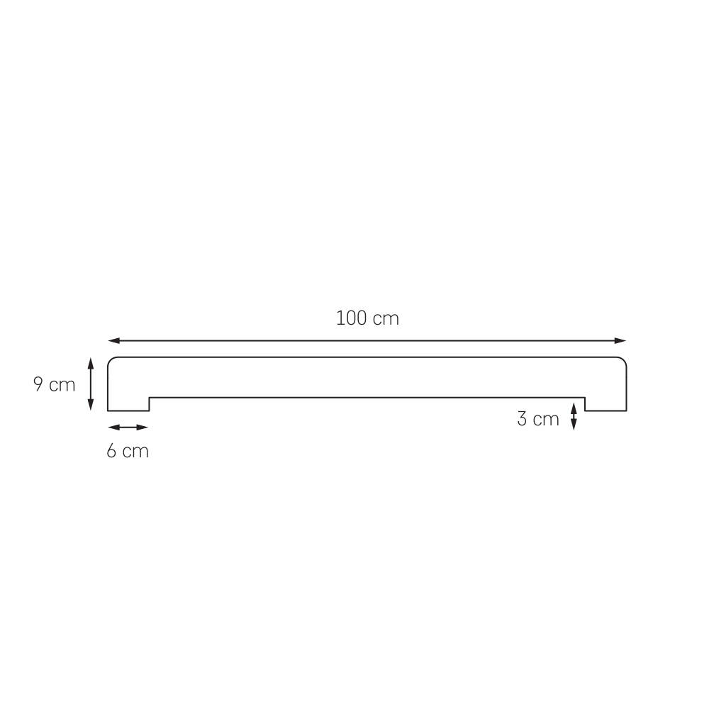 Kaspa :: Lampa ścienna / kinkiet Linea Dim LED ze ściemniaczem dotykowym wys. 100 cm