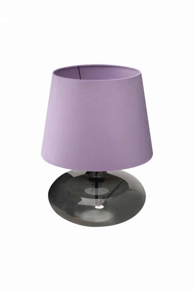 Kaspa :: Lampa stołowa Sawa Velvet New fioletowo-grafitowa wys. 55 cm