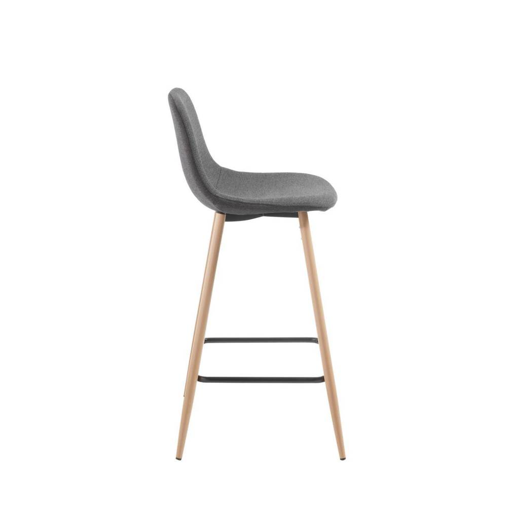 Krzesło barowe / hoker Sane szare wys. 91 cm