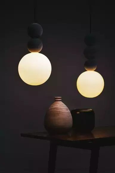 LOFTLIGHT :: Lampa wisząca Bola Bola czarno-biała wys. 36