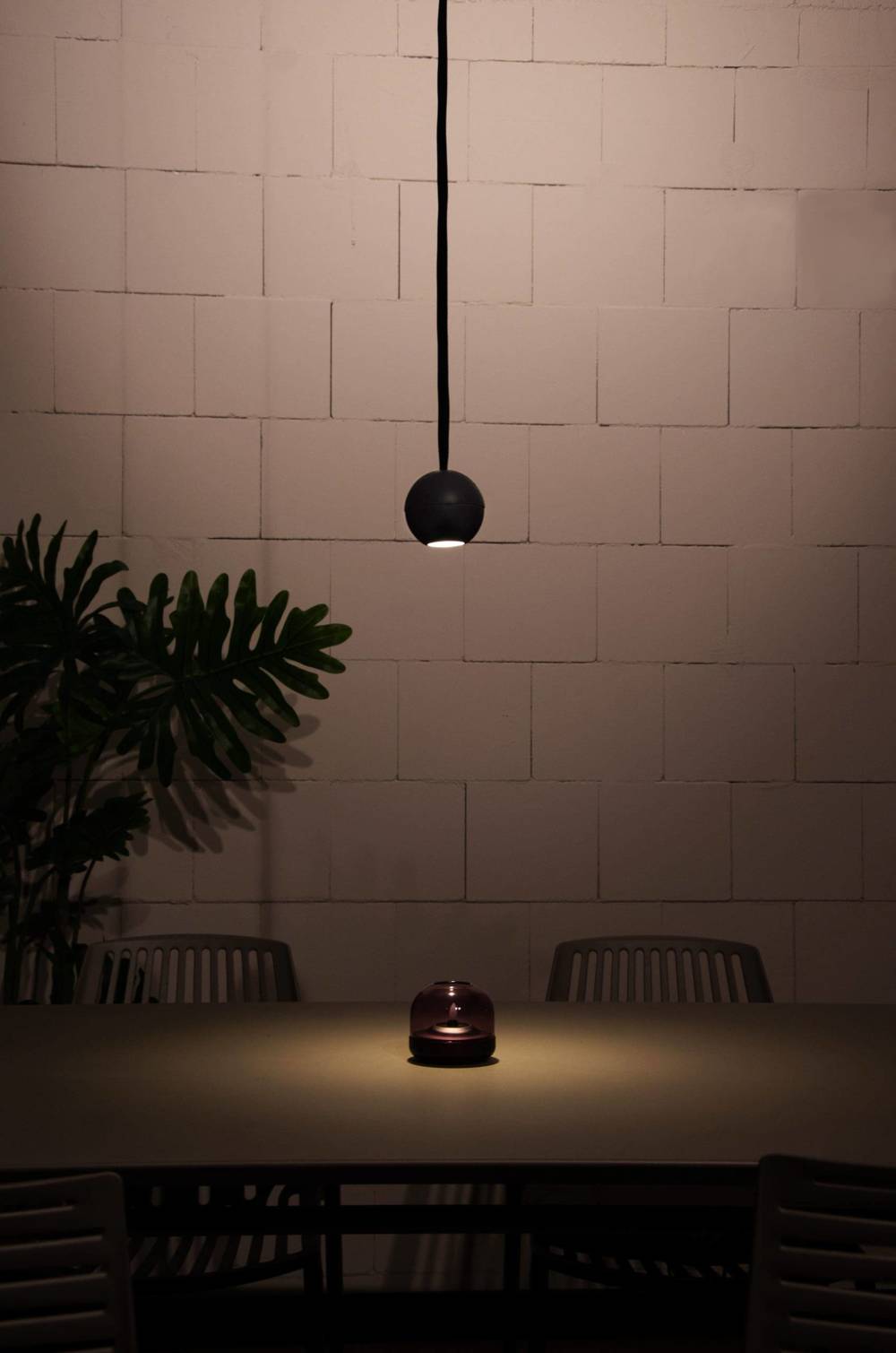 LOFTLIGHT :: Lampa wisząca Bola Concrete szara śr. 15 cm