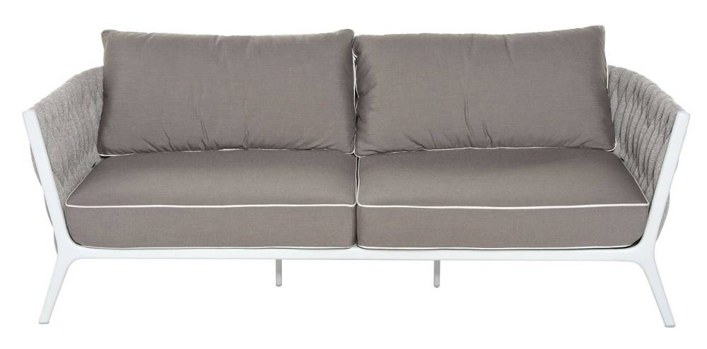 Miloo :: Sofa ogrodowa 2- osobowa Kampala biała szer. 190 cm
