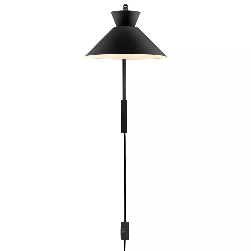 Nordlux :: Lampa ścienna / kinkiet Dial czarny wys. 40,2 cm