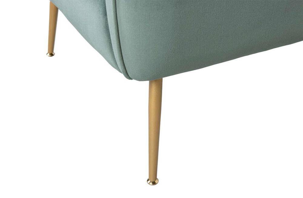 Woood :: Fotel tapicerowany Scout velvet zielony szer. 79 cm