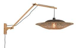 GOOD&MOJO :: Lampa ścienna / kinkiet Kalimantan duży brązowy śr. 60 cm