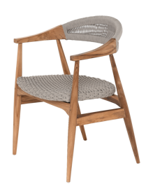 Miloo :: Krzesło ogrodowe Nevali szare szer. 55 cm